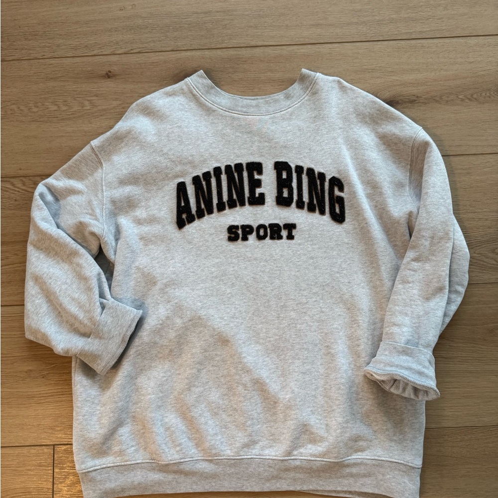 Anine Bing Sport Gray Sweatshirt